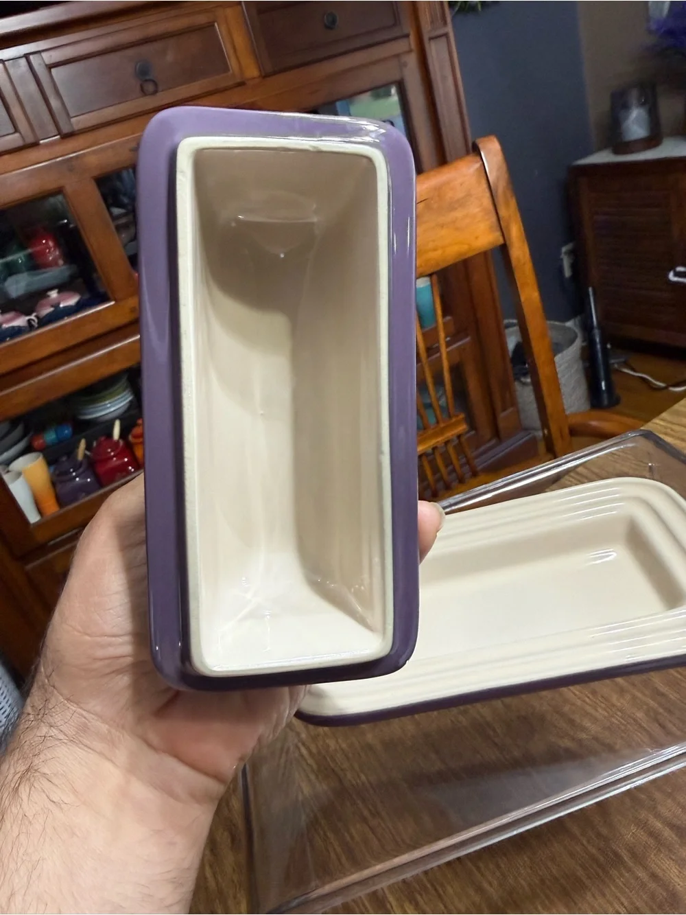 Le Creuset cassis stoneware Butter Dish